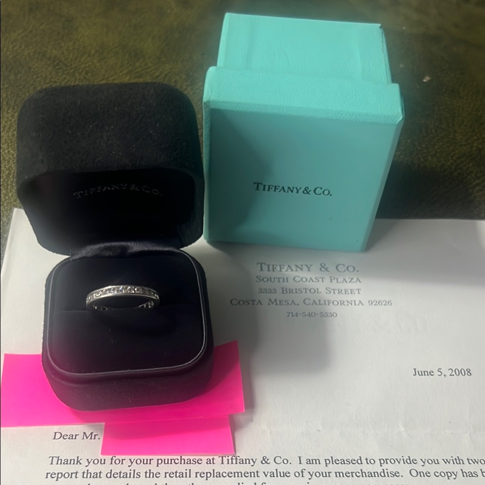Tiffany & Co. Silver Band with Diamonds